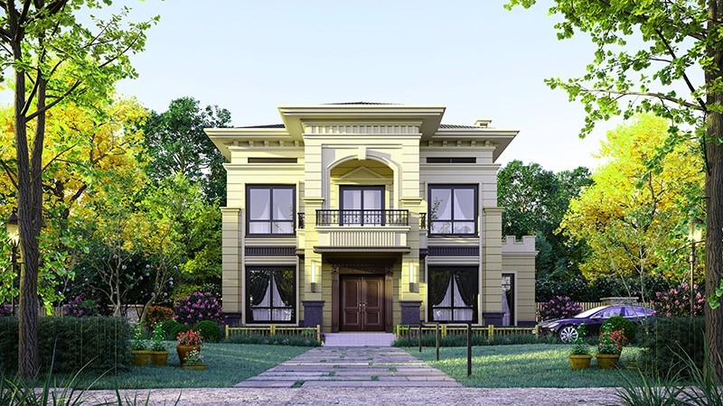 潜江中式合院住宅，开放庭院与邻里乡亲更亲近